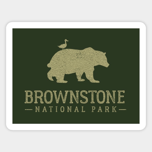 Brownstone National Park Sticker by Heyday Threads
